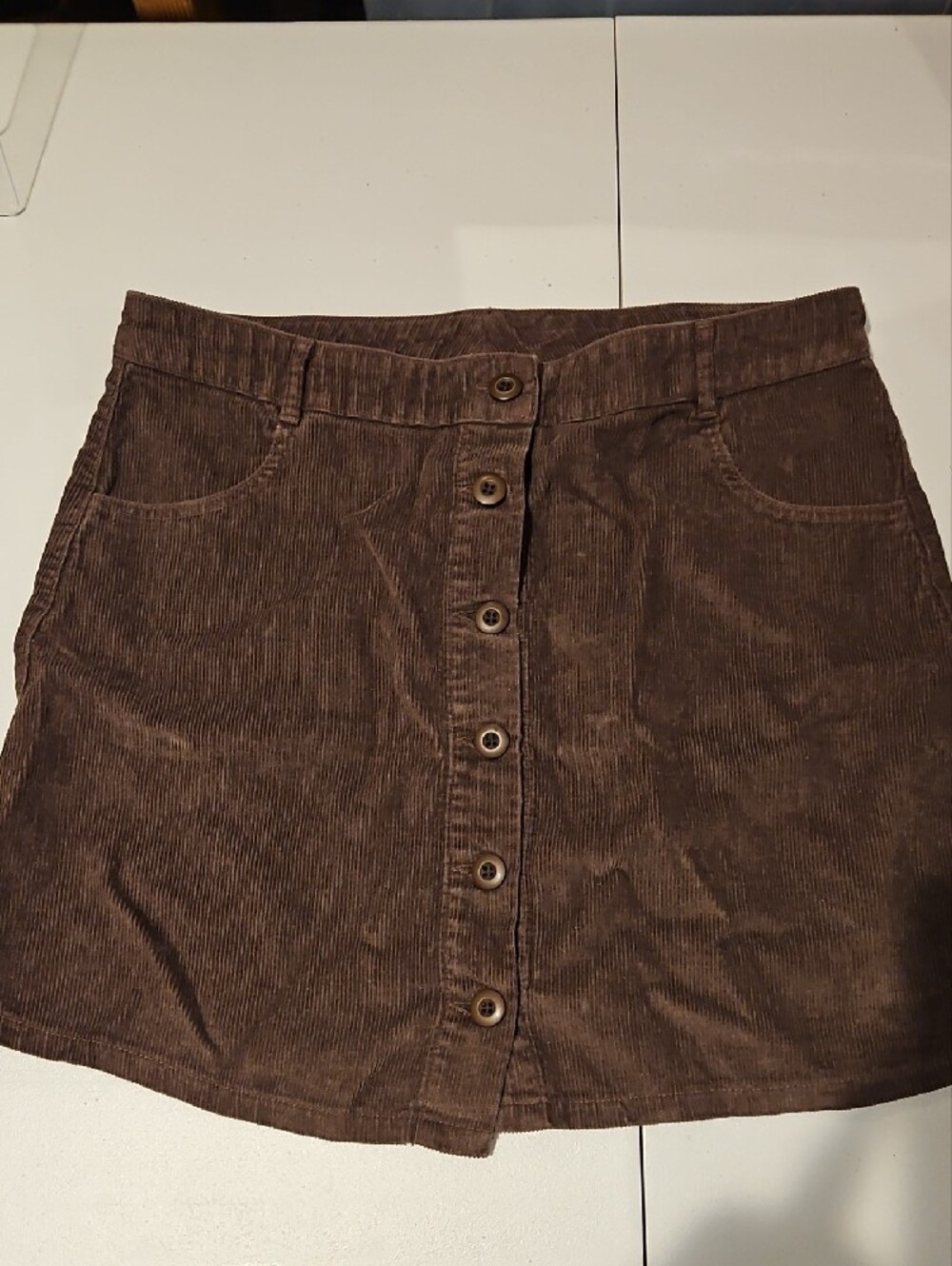 Jungmaven Hemp Skirt Brown Corduroy 0151